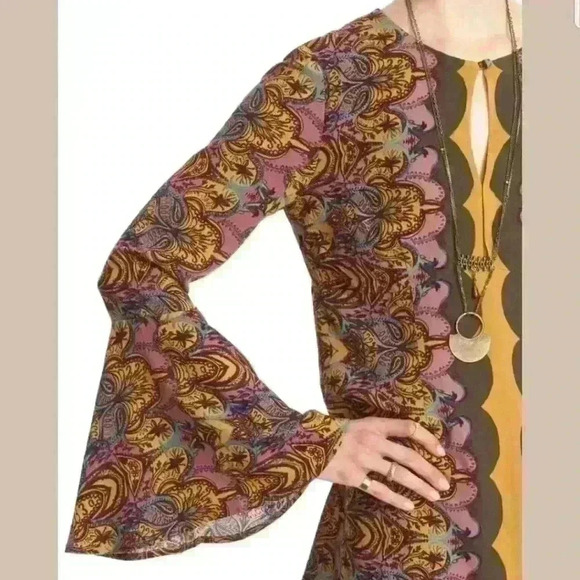 Free People Gold Multi 'Ossie Vibes Tunic - Picture 4 of 5